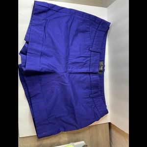 Mossimo Women’s Cotton Shorts Blue Zip Size 8